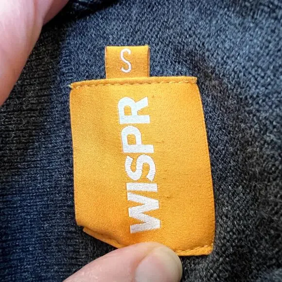 WISPR by Brodie Fifi Fairisle Shacket Sweater Gray Small - Picture 4 of 5